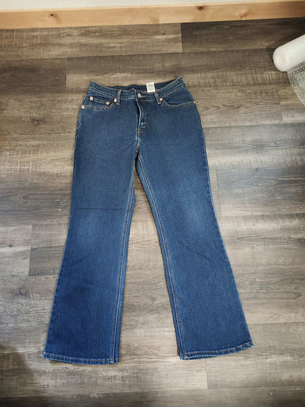 Vintage Levi's 517 Bootcut Jeans Y2K 2003 Stretch Denim 13JR S Dark Indigo